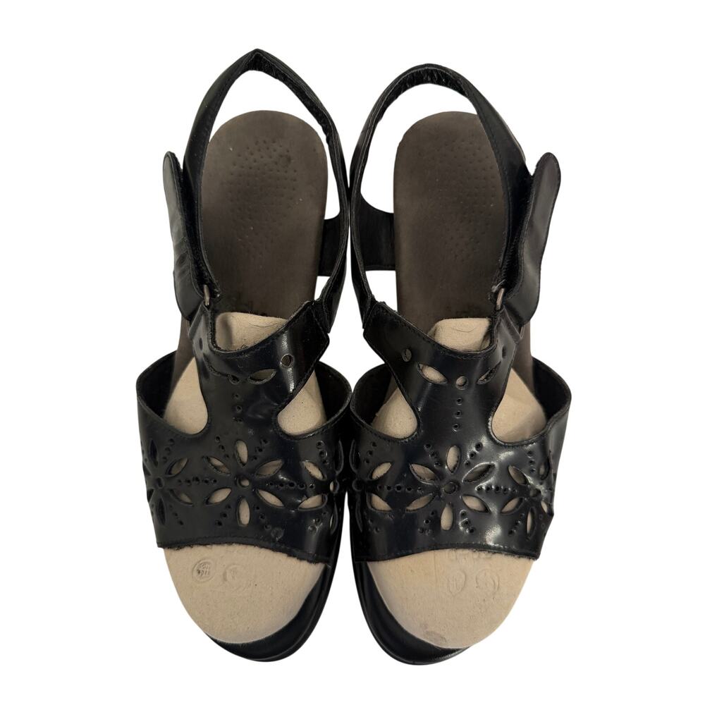 SAS Tripad Comfort‎ Black Cut-Out Slingback Sandals (US 7.5W)